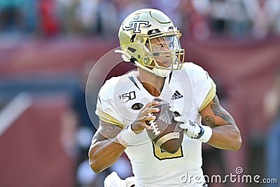 2019 NCAA Football - Georgia Tech at Temple Editorial Stock Photo