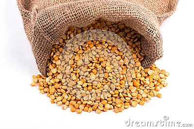 Dry peas close-up. pea porridge. pea seeds Stock Photo