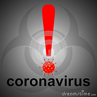 2019-nCoV Novel Coronavirus Bacteria Vector Illustration