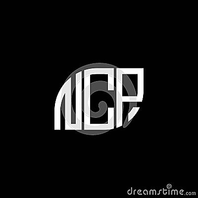 NCP letter logo design on BLACK background. NCP creative initials letter logo concept. NCP letter design Stock Photo