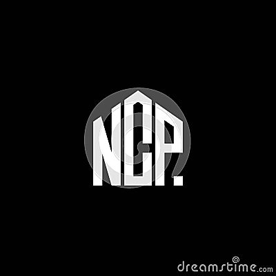 NCP letter logo design on BLACK background. NCP creative initials letter logo concept. NCP letter design Vector Illustration