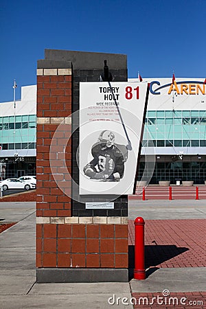 NCSU Torry Holt retired Number tribute Editorial Stock Photo