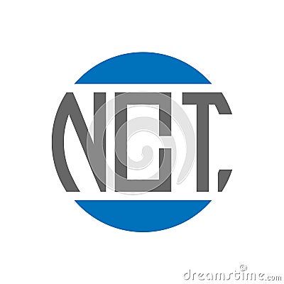 NCT letter logo design on white background. NCT creative initials circle logo concept. NCT letter design Vector Illustration
