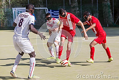 2nd IBSA Euro Challenge Cup and Thessaloniki International Blind Editorial Stock Photo