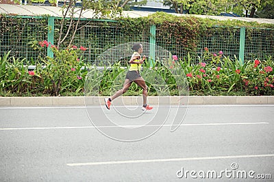 The 2nd International Marathon runner Editorial Stock Photo