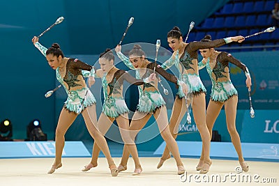 32nd World Championship in Rhythmic Gymnastics Editorial Stock Photo