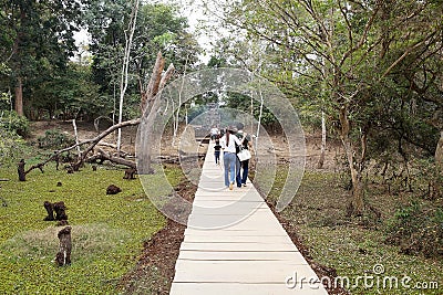 Neak Pean temple ruins Editorial Stock Photo