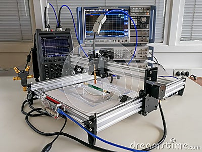 Near field EMC scanning system Stock Photo