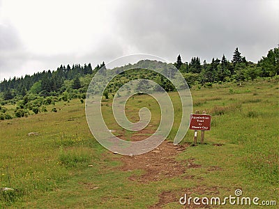 Wilburn Ridge at Grayson Highlands State Park Stock Photo