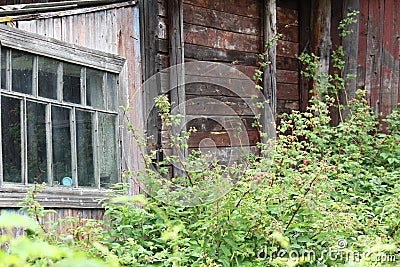 Window in an old house Stock Photo