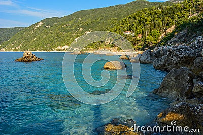 The Ionic Sea - Agios Nikitas Stock Photo