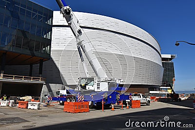 Nearly completed Golden State Warriors new home Chase Center, 1. Editorial Stock Photo