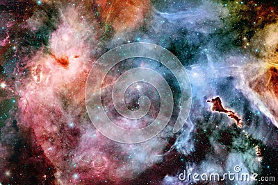 Nebula and galaxies in space. Elements of this image furnished by NASA Stock Photo