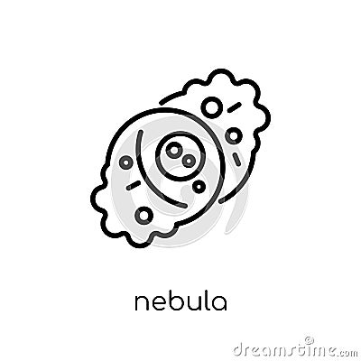 Nebula icon from Astronomy collection. Vector Illustration