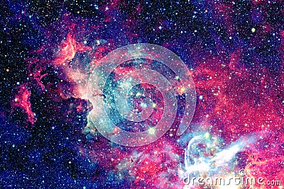 Nebula and stars in deep space. Stock Photo