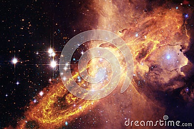 Nebulae and many stars in outer space. Elements of this image furnished by NASA Stock Photo