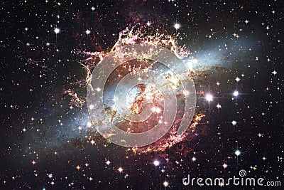 Nebulae and many stars in outer space. Elements of this image furnished by NASA Stock Photo