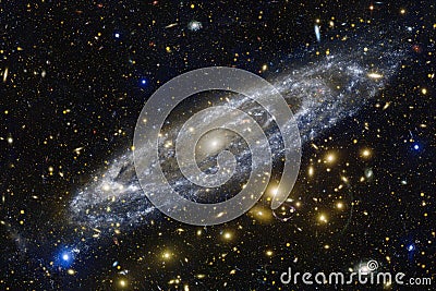 Nebulae and stars in deep space. Cosmic art, science fiction wallpaper Stock Photo