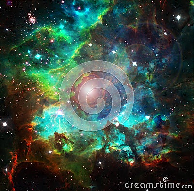 Nebulae, stars, galaxies Stock Photo