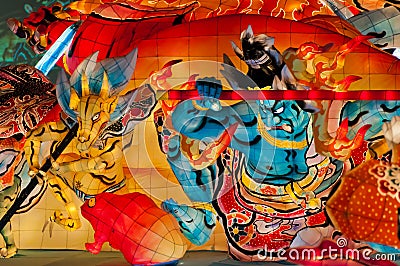 Nebuta lantern in Aomori, Japan Stock Photo