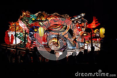 Nebuta warrior float Editorial Stock Photo