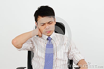 Neck ache Stock Photo