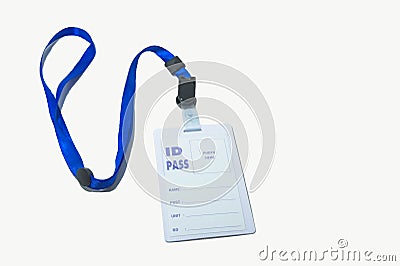 Necklace ID Pass Stock Photo