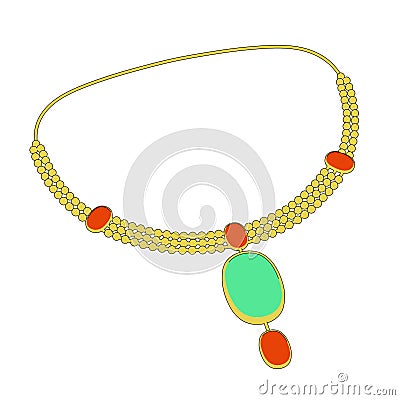 Necklace jewel Stock Photo