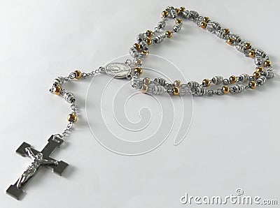 necklace rosary beads Stock Photo