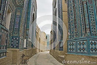 Necropolis in Samarkand Stock Photo