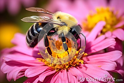 Flower blossom insect pollination bee nature Stock Photo
