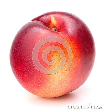 Nectarine fruit isolated on white background cutout Stock Photo