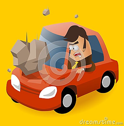 Need of Car insurance Vector Illustration