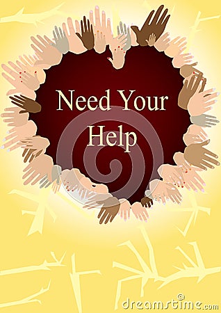 Need Your Help_eps Vector Illustration