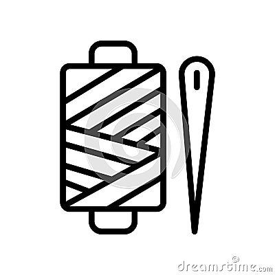 Needle fill inside vector icon which can easily modify or edit Vector Illustration