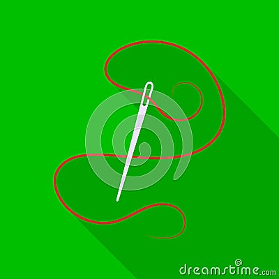 Needle icon of vector illustration for web and mobile Vector Illustration