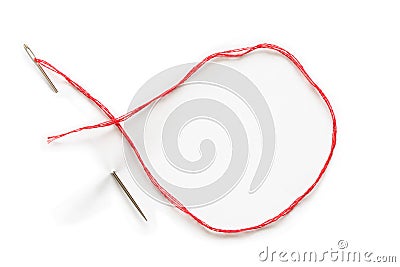 Needle And Thread Stock Photo