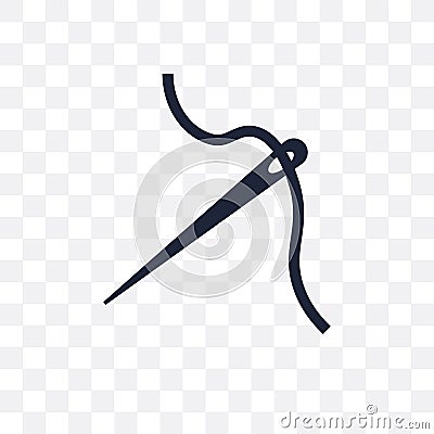 Needle transparent icon. Needle symbol design from Sew collection. Vector Illustration