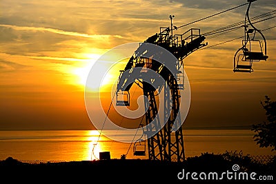 The Needles in The Isle of Wight Stock Photo