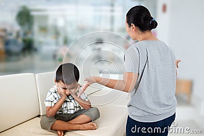 Negative emotion parent Stock Photo