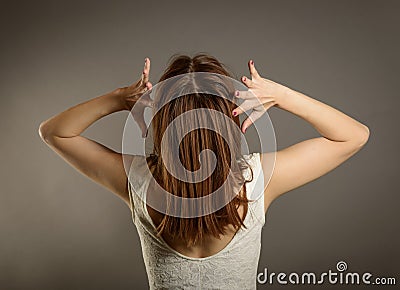 Negative human emotion Stock Photo