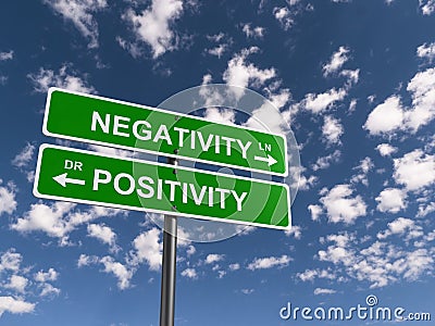 Negativity, Positivity Stock Photo