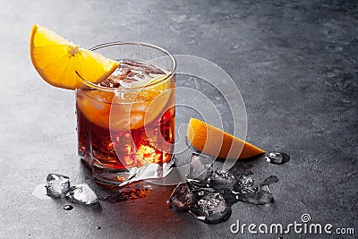 Negroni cocktail Stock Photo