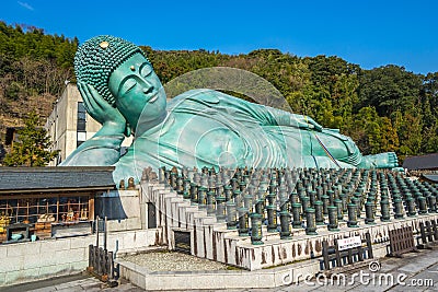 The Nehanzo of Nanzoin Temple in Fukuoka, Japan Stock Photo