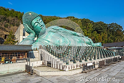 The Nehanzo of Nanzoin Temple in Sasaguri, Fukuoka Prefecture, J Stock Photo