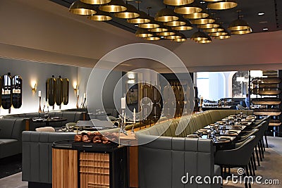 Neiman Marcus at The Shops and Restaurants at Hudson Yards in New York Editorial Stock Photo