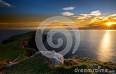 Neist Point Lighthouse Stock Photo