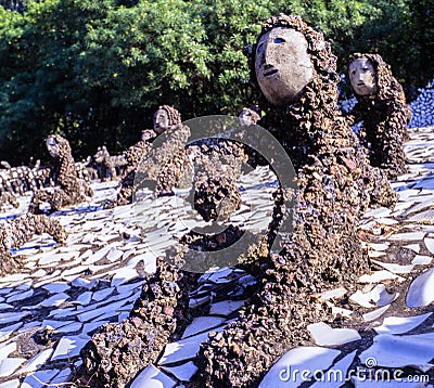 Nek Chands Rock Garden Chandigarh India Stock Photo