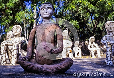 Nek Chands Rock Garden Chandigarh India Stock Photo