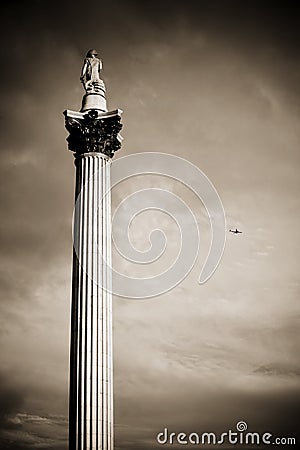 Nelson column Editorial Stock Photo